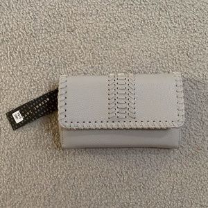 BNWT Grey Lace Detail Clutch/Crossbody